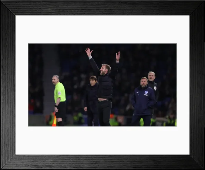 Framed Print : Intense Premier League Clash: Brighton & Hove Albion vs. Tottenham Hotspur (16MAR22) Framed Print : Intense Premier League Clash: Brighton & Hove Albion vs. Tottenham Hotspur (16MAR22)