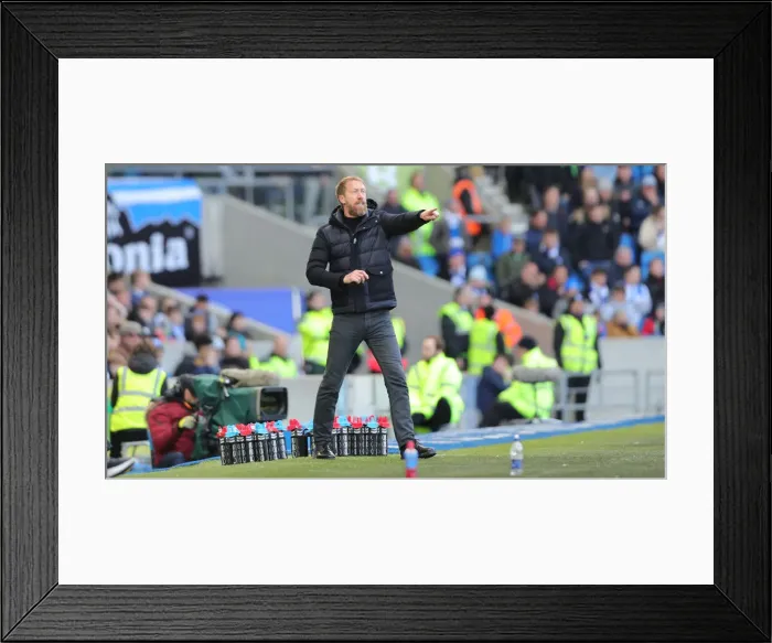 Framed Print : Intense Premier League Clash: Brighton & Hove Albion vs. Norwich City (02APR22) Framed Print : Intense Premier League Clash: Brighton & Hove Albion vs. Norwich City (02APR22)