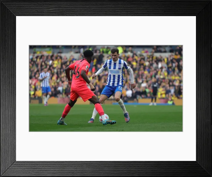 Framed Print : Intense Premier League Clash: Brighton & Hove Albion vs. Norwich City (02APR22) Framed Print : Intense Premier League Clash: Brighton & Hove Albion vs. Norwich City (02APR22)
