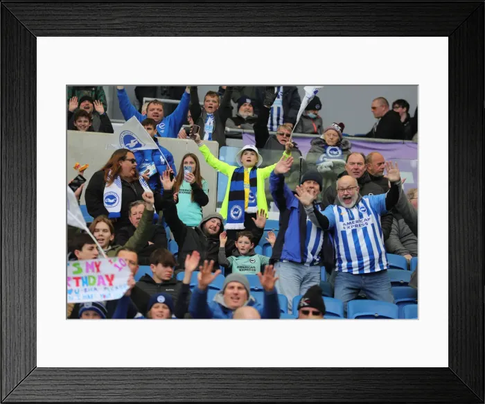 Framed Print : Intense Premier League Clash: Brighton & Hove Albion vs. Norwich City (02APR22)