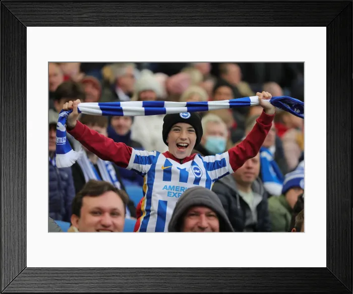 Framed Print : Intense Premier League Clash: Brighton & Hove Albion vs. Norwich City (02APR22)