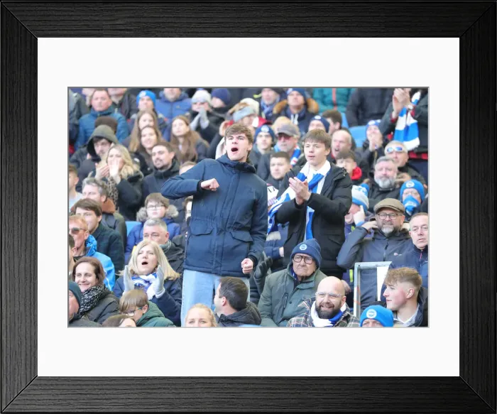 Framed Print : Intense Premier League Clash: Brighton & Hove Albion vs. Norwich City (02APR22) Framed Print : Intense Premier League Clash: Brighton & Hove Albion vs. Norwich City (02APR22)