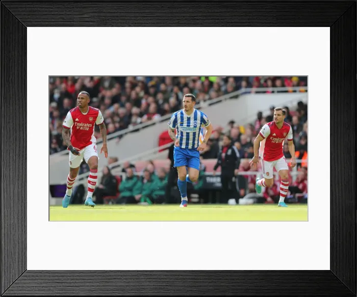 Framed Print : Intense Premier League Showdown: Arsenal vs. Brighton & Hove Albion (09APR22) - Battle at the Emirates Framed Print : Intense Premier League Showdown: Arsenal vs. Brighton & Hove Albion (09APR22) - Battle at the Emirates
