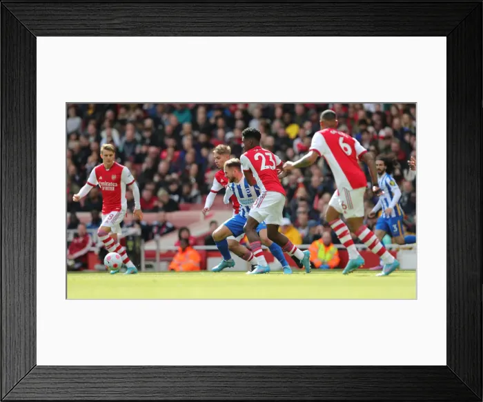 Framed Print : Intense Premier League Showdown: Arsenal vs. Brighton & Hove Albion (09APR22) - Battle at the Emirates Framed Print : Intense Premier League Showdown: Arsenal vs. Brighton & Hove Albion (09APR22) - Battle at the Emirates