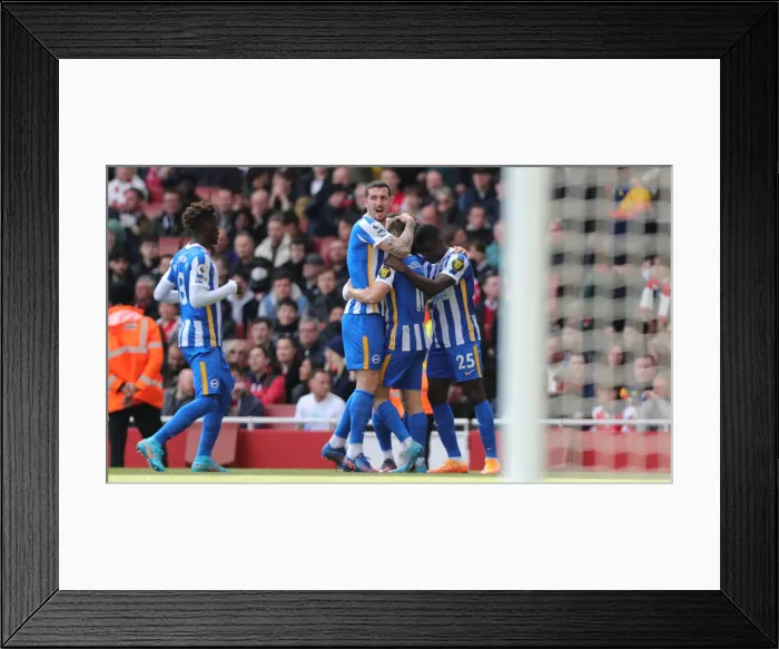 Framed Print : Intense Premier League Showdown: Arsenal vs. Brighton & Hove Albion (09APR22) - Battle at the Emirates Framed Print : Intense Premier League Showdown: Arsenal vs. Brighton & Hove Albion (09APR22) - Battle at the Emirates