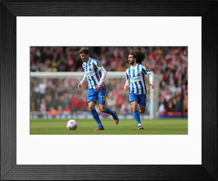 Framed Print : Intense Premier League Clash: Arsenal vs. Brighton & Hove Albion (09APR22)