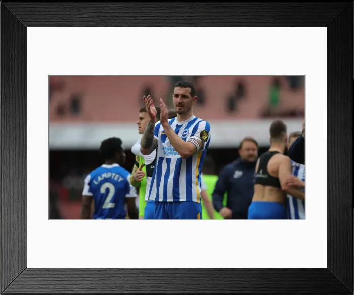 Framed Print : Intense Premier League Clash: Arsenal vs. Brighton & Hove Albion (09APR22)
