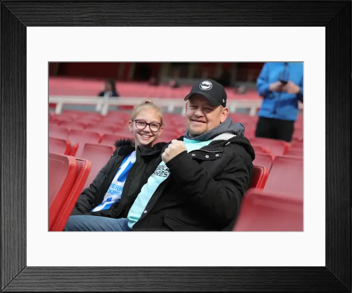 Framed Print : Intense Premier League Showdown: Arsenal vs. Brighton & Hove Albion (09APR22) - Battle at the Emirates