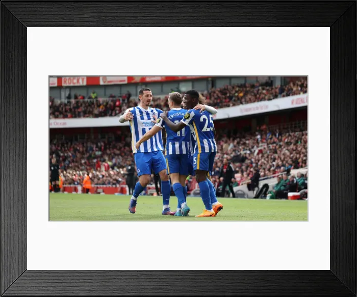 Framed Print : Intense Premier League Showdown: Arsenal vs. Brighton & Hove Albion (09APR22) - Battle at the Emirates Framed Print : Intense Premier League Showdown: Arsenal vs. Brighton & Hove Albion (09APR22) - Battle at the Emirates