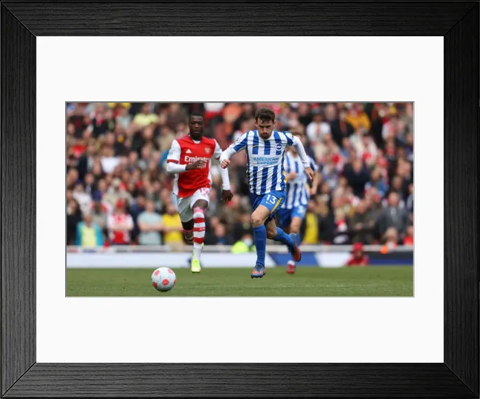 Framed Print : Intense Premier League Showdown: Arsenal vs. Brighton & Hove Albion (09APR22) - Battle at the Emirates