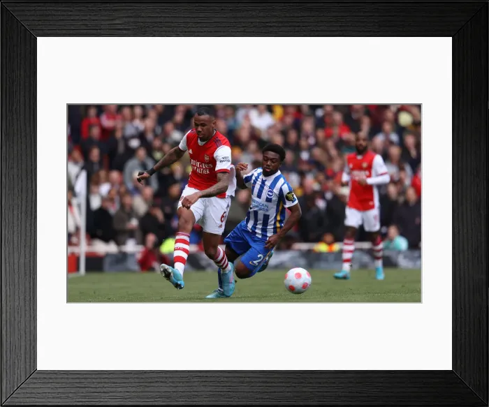 Framed Print : Intense Premier League Showdown: Arsenal vs. Brighton & Hove Albion (09APR22) - Battle at the Emirates Framed Print : Intense Premier League Showdown: Arsenal vs. Brighton & Hove Albion (09APR22) - Battle at the Emirates