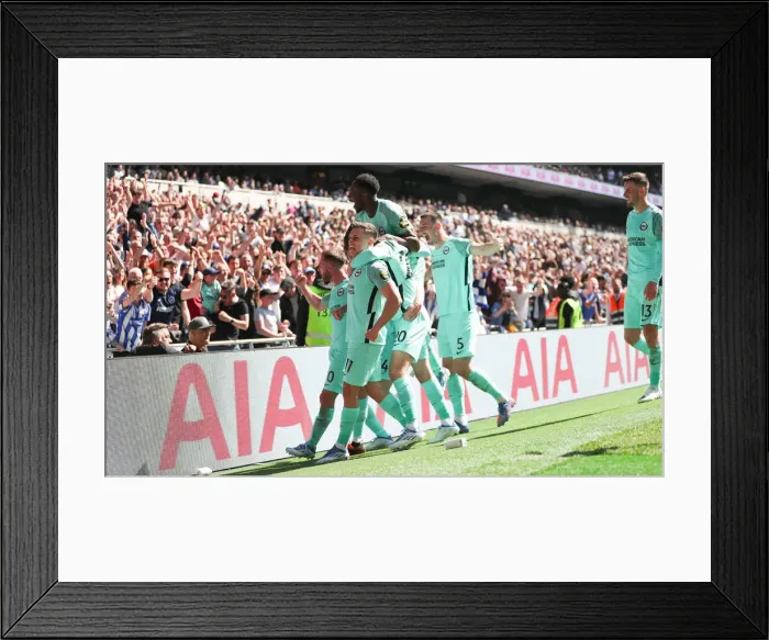 Framed Print : Intense Battle: Tottenham Hotspur vs. Brighton and Hove Albion - Premier League Rivalry (16APR22)