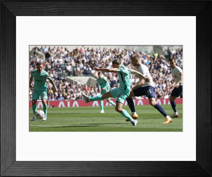 Framed Print : Intense Battle: Premier League Showdown - Tottenham Hotspur vs. Brighton & Hove Albion (16APR22) Framed Print : Intense Battle: Premier League Showdown - Tottenham Hotspur vs. Brighton & Hove Albion (16APR22)