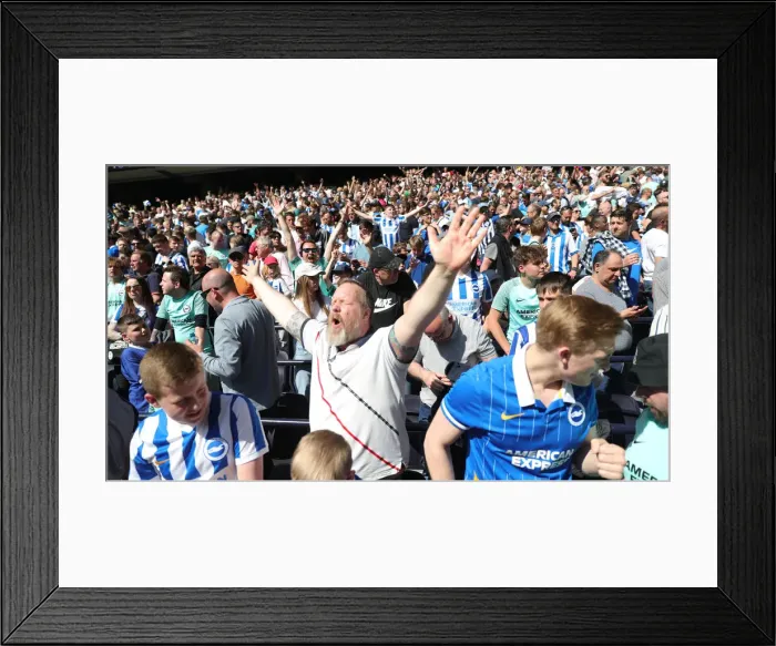 Framed Print : Intense Battle: Premier League Showdown - Tottenham Hotspur vs. Brighton & Hove Albion (16APR22)