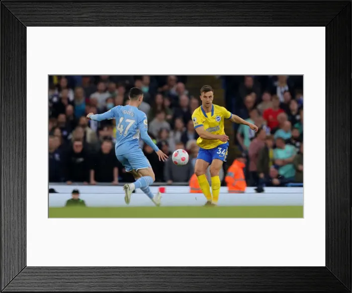 Framed Print : 2021-22 Premier League: Manchester City vs. Brighton and Hove Albion Showdown at Etihad Stadium (20APR22) Framed Print : 2021-22 Premier League: Manchester City vs. Brighton and Hove Albion Showdown at Etihad Stadium (20APR22)