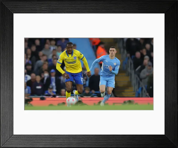 Framed Print : 2021-22 Premier League: Manchester City vs. Brighton & Hove Albion Showdown at Etihad Stadium (20th April 2022) Framed Print : 2021-22 Premier League: Manchester City vs. Brighton & Hove Albion Showdown at Etihad Stadium (20th April 2022)
