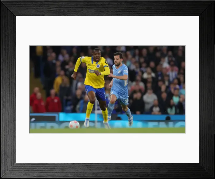 Framed Print : 2021-22 Premier League: Manchester City vs. Brighton and Hove Albion Showdown at Etihad Stadium (20APR22) Framed Print : 2021-22 Premier League: Manchester City vs. Brighton and Hove Albion Showdown at Etihad Stadium (20APR22)