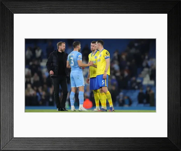 Framed Print : Manchester City vs. Brighton and Hove Albion: 2021-22 Premier League Clash at Etihad Stadium (20APR22) Framed Print : Manchester City vs. Brighton and Hove Albion: 2021-22 Premier League Clash at Etihad Stadium (20APR22)