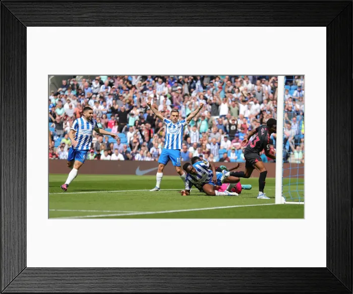 Framed Print : Intense Premier League Showdown: Brighton & Hove Albion vs. Southampton (24APR22) Framed Print : Intense Premier League Showdown: Brighton & Hove Albion vs. Southampton (24APR22)