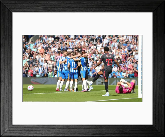 Framed Print : Intense Premier League Showdown: Brighton & Hove Albion vs. Southampton (24APR22)