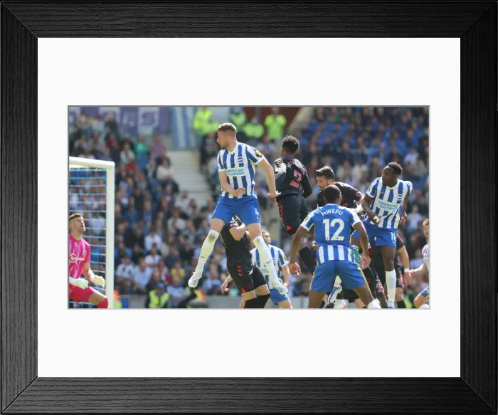 Framed Print : Intense Premier League Showdown: Brighton & Hove Albion vs. Southampton (24APR22)