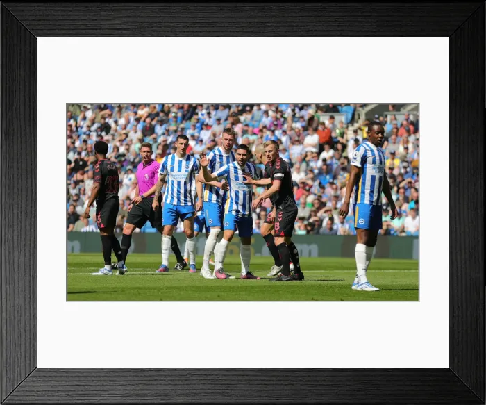 Framed Print : Intense Premier League Showdown: Brighton & Hove Albion vs. Southampton (24APR22) Framed Print : Intense Premier League Showdown: Brighton & Hove Albion vs. Southampton (24APR22)