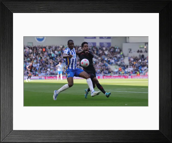 Framed Print : Intense Premier League Showdown: Brighton & Hove Albion vs. Southampton (24APR22) Framed Print : Intense Premier League Showdown: Brighton & Hove Albion vs. Southampton (24APR22)