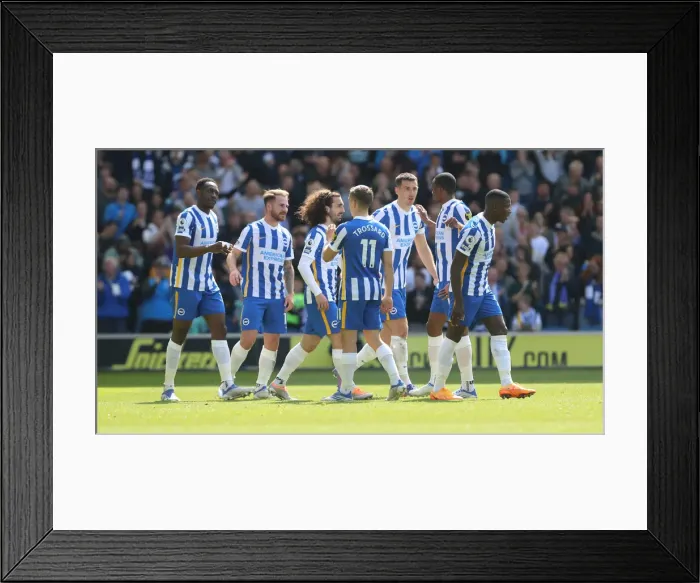 Framed Print : Intense Premier League Clash: Brighton & Hove Albion vs. Southampton (24APR22) Framed Print : Intense Premier League Clash: Brighton & Hove Albion vs. Southampton (24APR22)