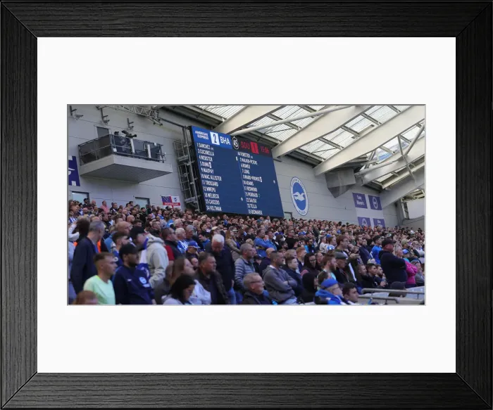 Framed Print : Intense Premier League Clash: Brighton & Hove Albion vs. Southampton (24APR22) Framed Print : Intense Premier League Clash: Brighton & Hove Albion vs. Southampton (24APR22)