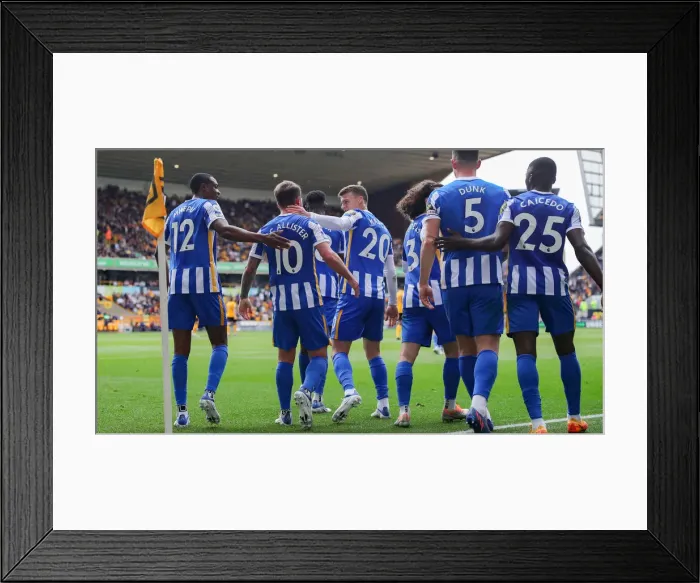 Framed Print : 30APR22: Lewis Dunk Leads Brighton's Defensive Stand against Wolverhampton Wanderers in Premier League Clash at Molineux Stadium Framed Print : 30APR22: Lewis Dunk Leads Brighton's Defensive Stand against Wolverhampton Wanderers in Premier League Clash at Molineux Stadium