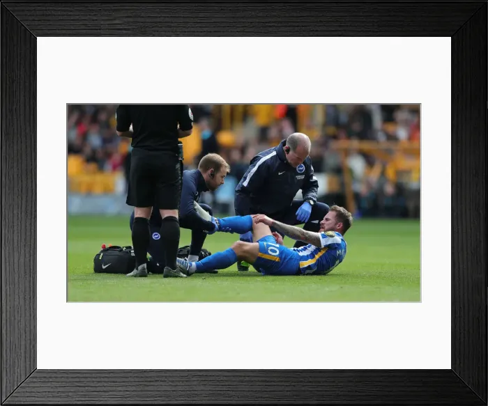 Framed Print : Premier League Showdown: Wolverhampton Wanderers vs Brighton and Hove Albion at Molineux Stadium (30APR22)