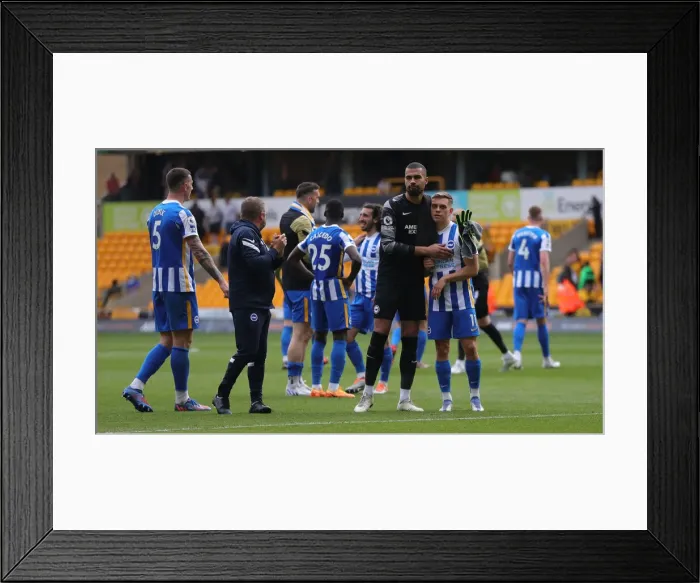 Framed Print : Premier League Showdown: Wolverhampton Wanderers vs Brighton and Hove Albion (30APR22) Framed Print : Premier League Showdown: Wolverhampton Wanderers vs Brighton and Hove Albion (30APR22)
