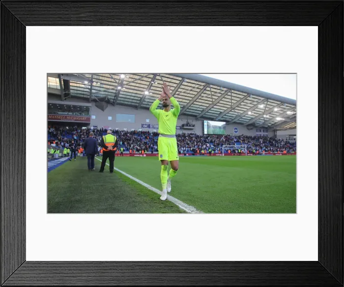 Framed Print : Intense Premier League Showdown: Brighton & Hove Albion vs Manchester United (7May22)