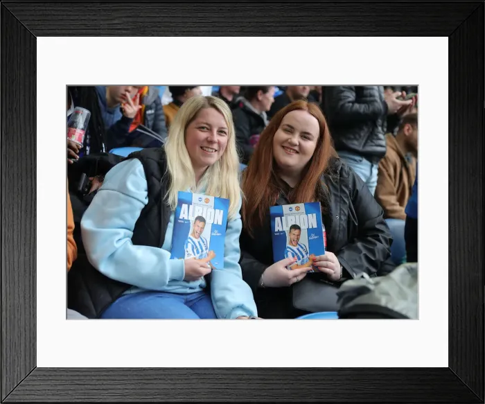 Framed Print : Intense Premier League Showdown: Brighton & Hove Albion vs Manchester United (7May22)