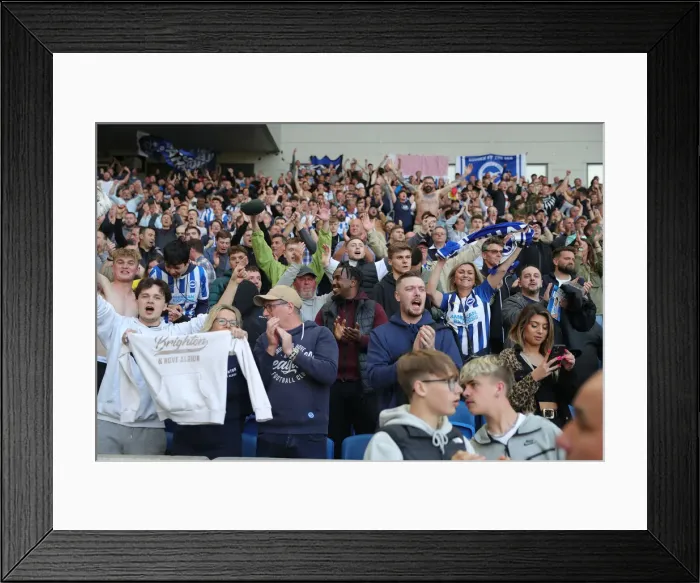 Framed Print : Intense Premier League Showdown: Brighton & Hove Albion vs Manchester United - May 7, 2022 Framed Print : Intense Premier League Showdown: Brighton & Hove Albion vs Manchester United - May 7, 2022