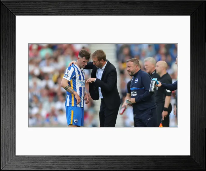 Framed Print : Intense Premier League Showdown: Brighton & Hove Albion vs. West Ham United (22May22)