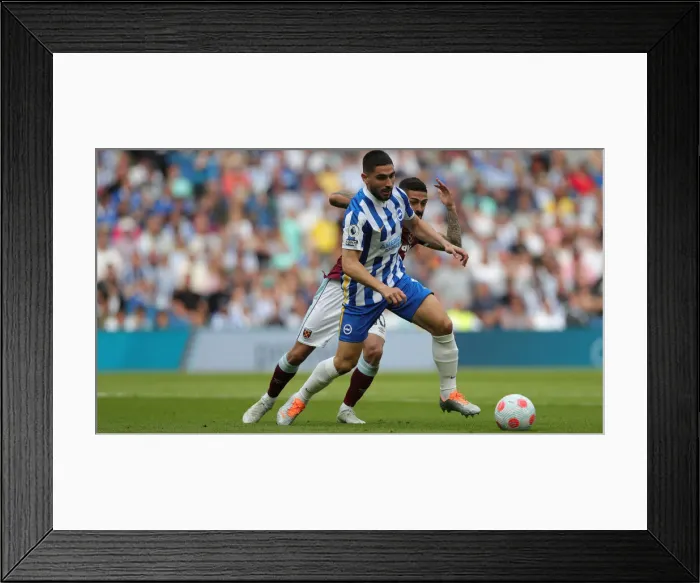 Framed Print : Brighton's Maupay Fights for Possession Against West Ham in Intense Premier League Clash (22MAY22) Framed Print : Brighton's Maupay Fights for Possession Against West Ham in Intense Premier League Clash (22MAY22)