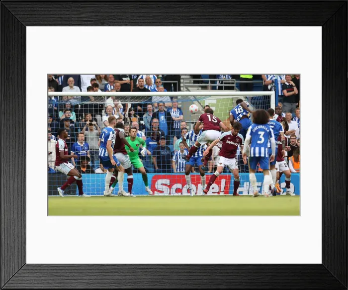 Framed Print : Intense Premier League Showdown: Brighton & Hove Albion vs. West Ham United (22May22) Framed Print : Intense Premier League Showdown: Brighton & Hove Albion vs. West Ham United (22May22)