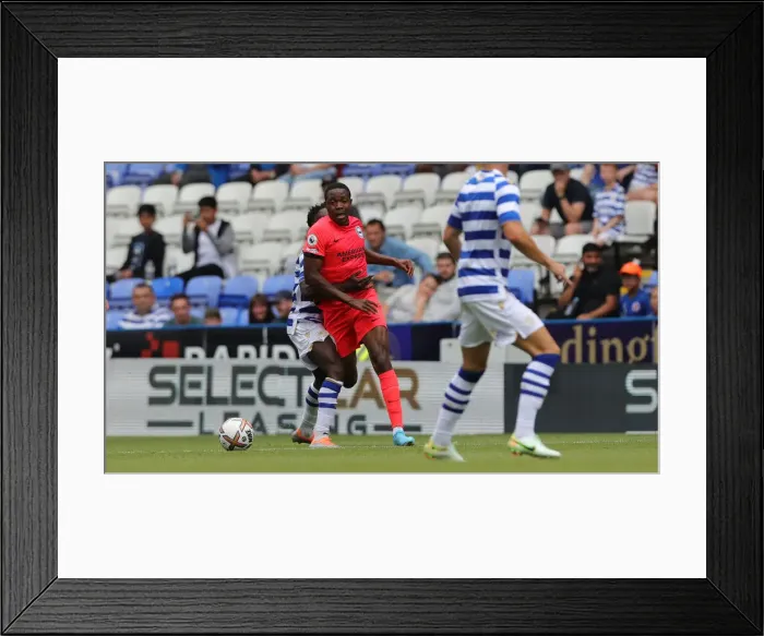Framed Print : Brighton and Hove Albion in Action against Reading at the Select Car Leasing Stadium (23JUL22) Framed Print : Brighton and Hove Albion in Action against Reading at the Select Car Leasing Stadium (23JUL22)