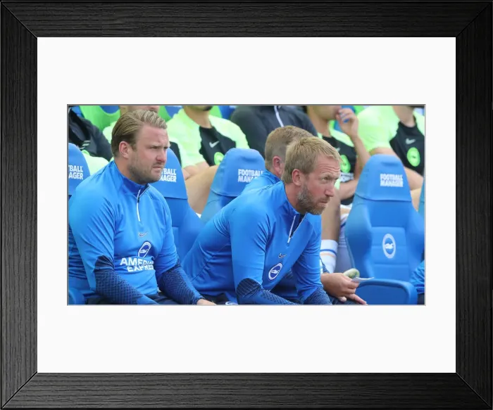 Framed Print : Brighton & Hove Albion vs Espanyol: Pre-Season Showdown at American Express Community Stadium (30.07.22)