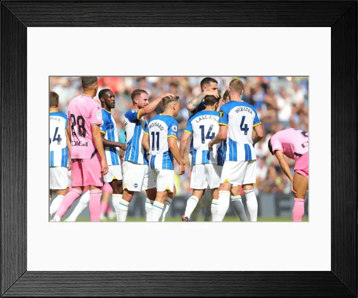 Framed Print : Brighton & Hove Albion vs Espanyol: Pre-Season Showdown at American Express Community Stadium (30.07.22) Framed Print : Brighton & Hove Albion vs Espanyol: Pre-Season Showdown at American Express Community Stadium (30.07.22)