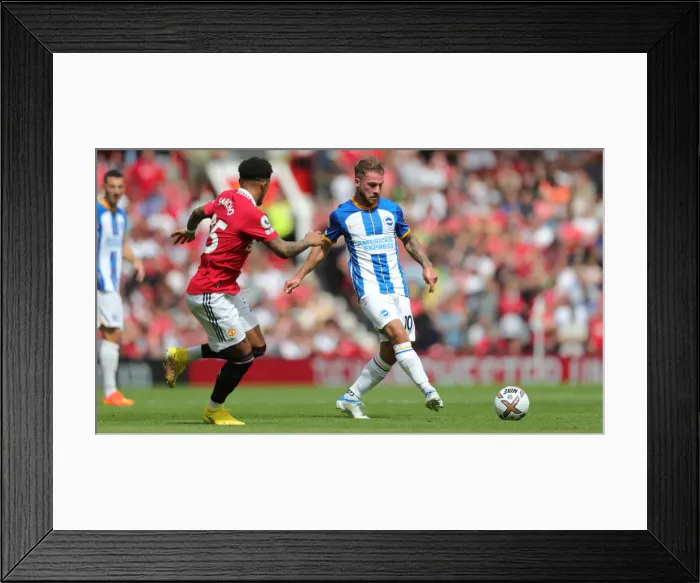 Framed Print : 2022 / 23 Premier League: Manchester United vs. Brighton and Hove Albion Clash at Old Trafford Framed Print : 2022 / 23 Premier League: Manchester United vs. Brighton and Hove Albion Clash at Old Trafford