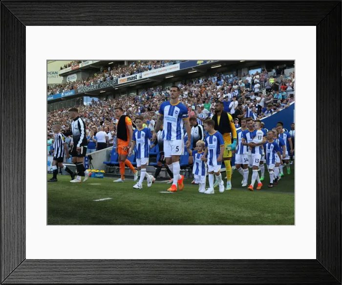 Framed Print : Premier League Showdown: Brighton & Hove Albion vs. Newcastle United (13AUG22) Framed Print : Premier League Showdown: Brighton & Hove Albion vs. Newcastle United (13AUG22)