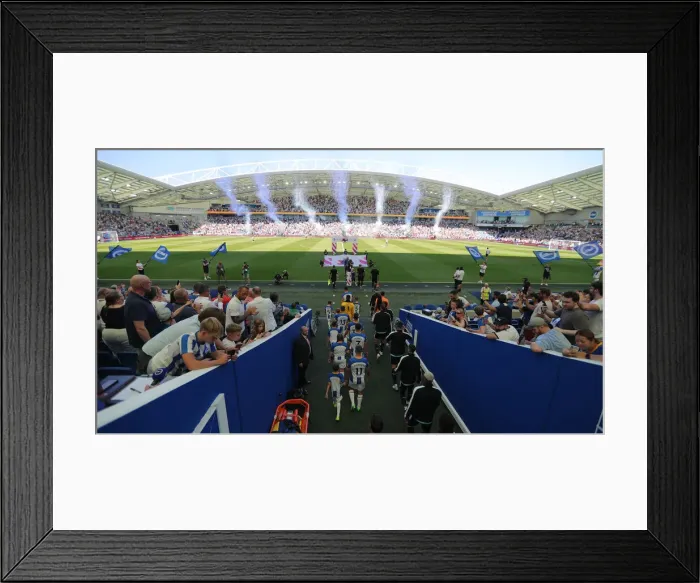 Framed Print : Premier League Showdown: Brighton & Hove Albion vs. Newcastle United (13AUG22) Framed Print : Premier League Showdown: Brighton & Hove Albion vs. Newcastle United (13AUG22)