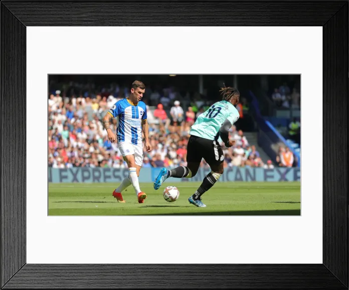 Framed Print : Premier League Showdown: Brighton & Hove Albion vs. Newcastle United (13AUG22) Framed Print : Premier League Showdown: Brighton & Hove Albion vs. Newcastle United (13AUG22)