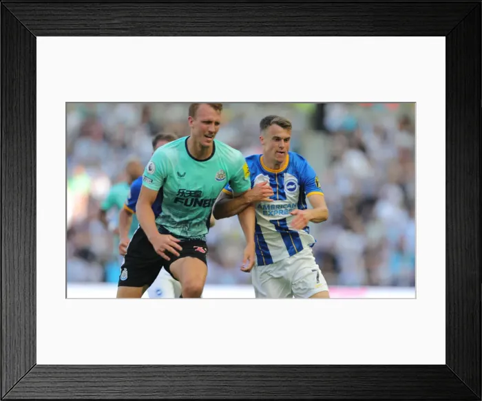 Framed Print : Premier League Showdown: Brighton & Hove Albion vs. Newcastle United (13AUG22) Framed Print : Premier League Showdown: Brighton & Hove Albion vs. Newcastle United (13AUG22)
