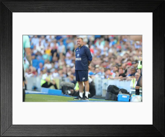 Framed Print : 2022 / 23 Premier League: A Battle at the American Express Community Stadium - Brighton & Hove Albion vs. Newcastle United Framed Print : 2022 / 23 Premier League: A Battle at the American Express Community Stadium - Brighton & Hove Albion vs. Newcastle United