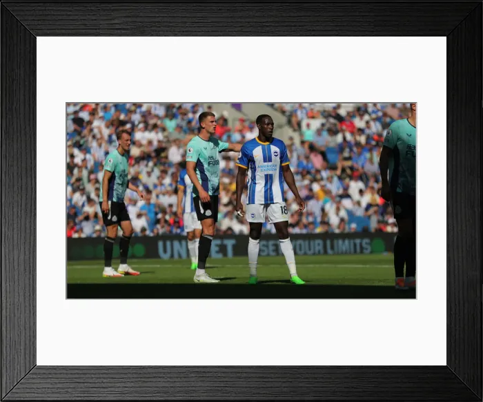 Framed Print : Premier League Clash: Brighton & Hove Albion vs. Newcastle United (13AUG22) Framed Print : Premier League Clash: Brighton & Hove Albion vs. Newcastle United (13AUG22)