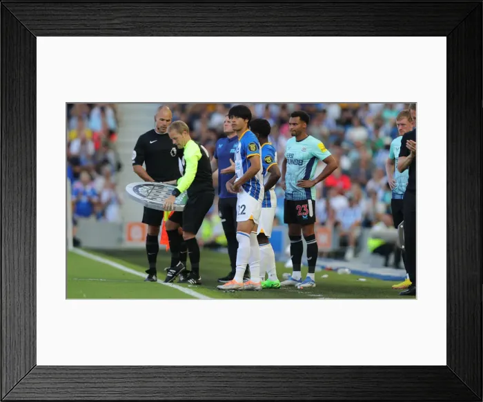 Framed Print : Brighton & Hove Albion vs. Newcastle United: 2022 / 23 Premier League Battle at American Express Community Stadium