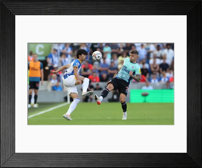 Framed Print : Premier League Showdown: Brighton vs. Newcastle (13AUG22) - Battle at American Express Community Stadium